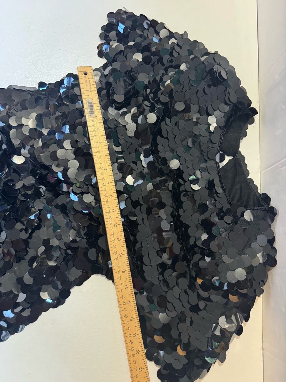 NADINE Boutique Black Big Sequined Vintage Dress large - Picture 4 of 7